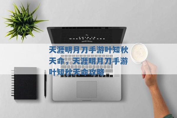 天涯明月刀手游叶知秋天命，天涯明月刀手游叶知秋天命攻略